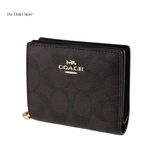 COACH SNAP WALLET IN SIGNATURE CANVAS