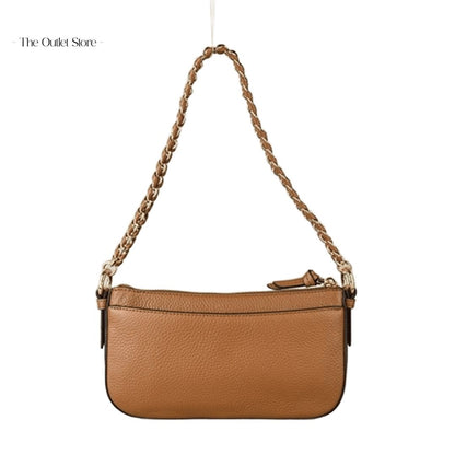 MICHAEL KORS JET SET MEDIUM LEATHER AND LOGO 4-IN-1 CROSSBODY BAG SET (BROWN))