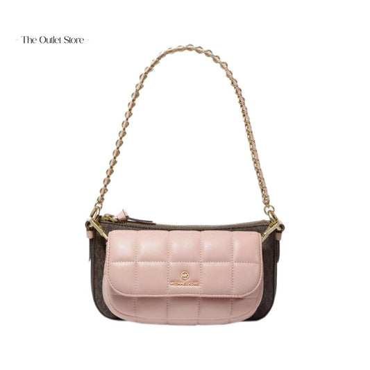 MICHAEL KORS JET SET 4-IN-1 CROSSBODY BAG SET (BROWN X PINK)