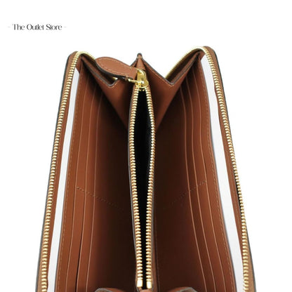 BURBERRY ROUND ZIPPER LONG WALLET