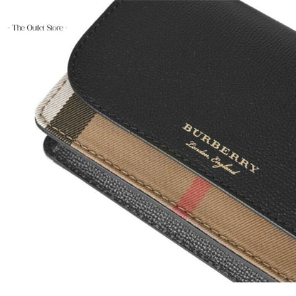 BURBERRY HAMPSHIRE HOUSE CHECK CROSSBODY (BLACK)
