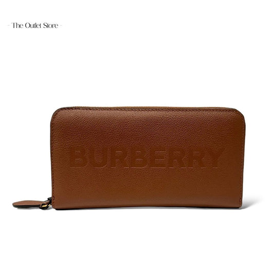 BURBERRY ROUND ZIPPER LONG WALLET