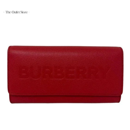 BURBERRY PORTER LEATHER FLAP CONTINENTAL LONG WALLET(RED)