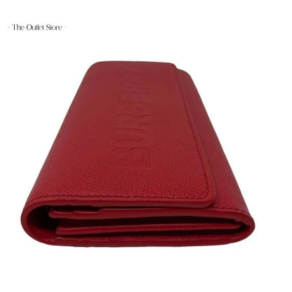 BURBERRY PORTER LEATHER FLAP CONTINENTAL LONG WALLET(RED)