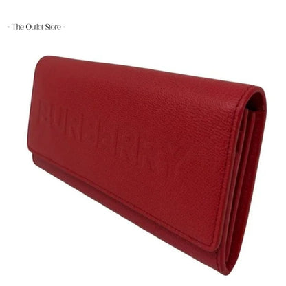 BURBERRY PORTER LEATHER FLAP CONTINENTAL LONG WALLET(RED)