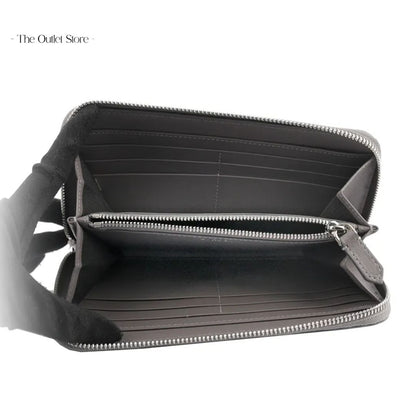 BURBERRY LEATHER WALLET (GREY)