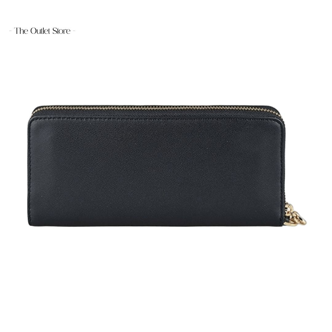 MICHAEL KORS PARKER LARGE LOGO CONTINENTAL WALLET (BLACK)