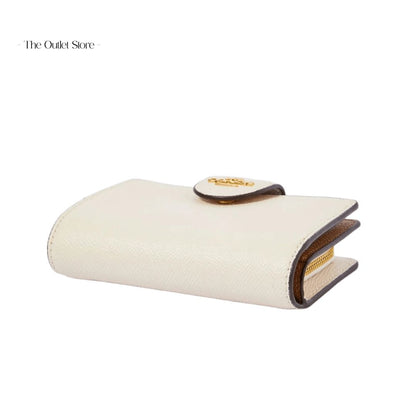 COACH MEDIUM CORNER ZIP WALLET (GOLD/CHALK)