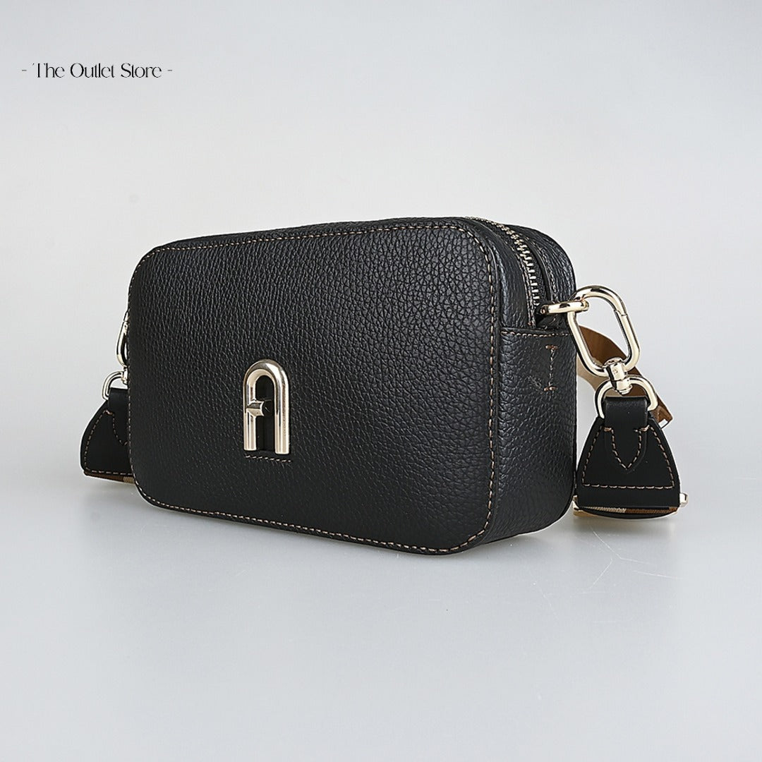 Furla Primula Mini Crossbody Bag WB00924 – Nero/Corda Naturale