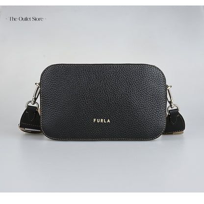 Furla Primula Mini Crossbody Bag WB00924 – Nero/Corda Naturale