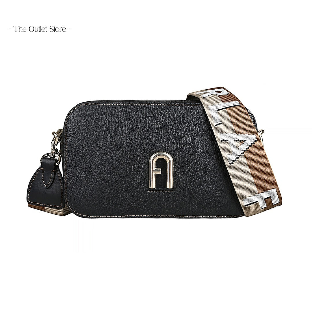 Furla Primula Mini Crossbody Bag WB00924 – Nero/Corda Naturale