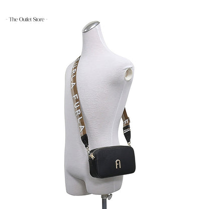 Furla Primula Mini Crossbody Bag WB00924 – Nero/Corda Naturale