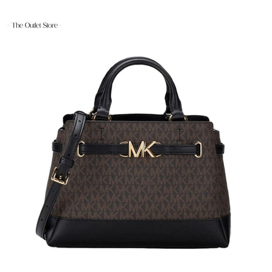 MICHAEL KORS REED SMALL BELTED LOGO SATCHEL