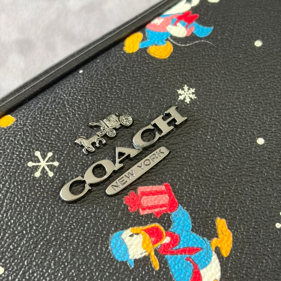 DISNEY X COACH MINI JAMIE CAMERA BAG WITH HOLIDAY PRINT 