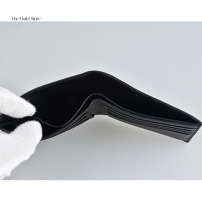 Balenciaga Cash Square Folded Wallet 594549 Black White – Card Slot Detail