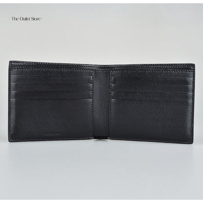 Balenciaga Cash Square Folded Wallet 594549 Black White – Open Interior View