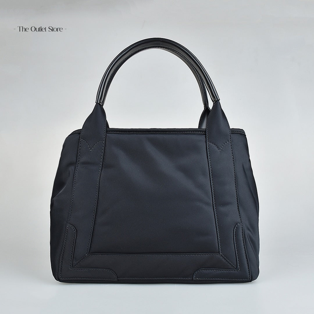 Balenciaga Navy Cabas Small Tote Bag 339933 Black – Back View