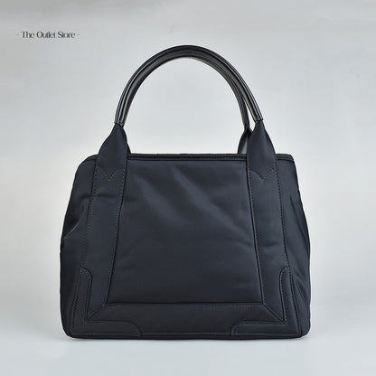 Balenciaga Navy Cabas Small Tote Bag 339933 Black – Back View