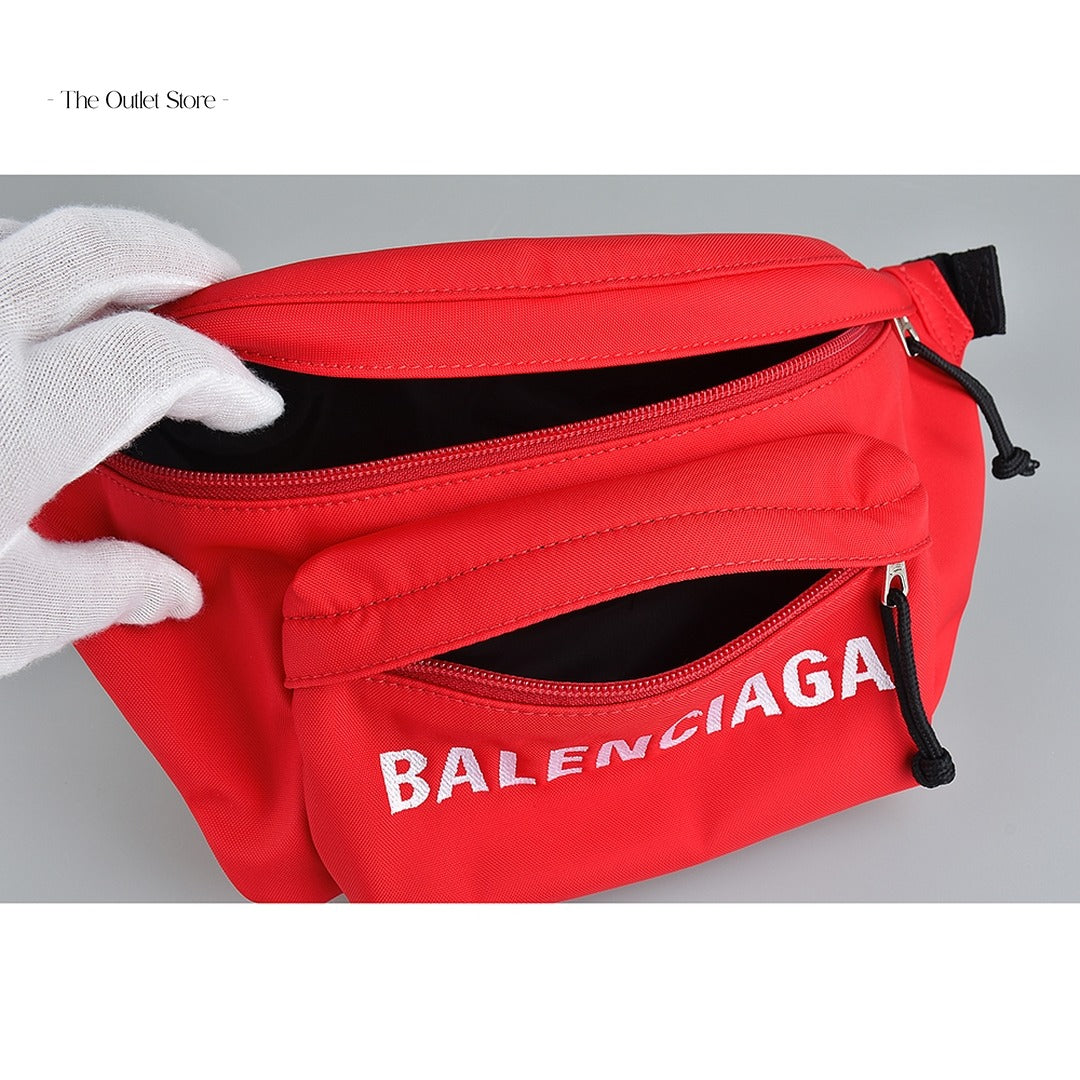 Balenciaga Wheel Belt Bag 533009 Bright Red – Interior View