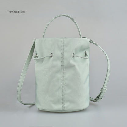Balenciaga Wheel XS Drawstring Bucket Bag 656682 Light Green – Side View