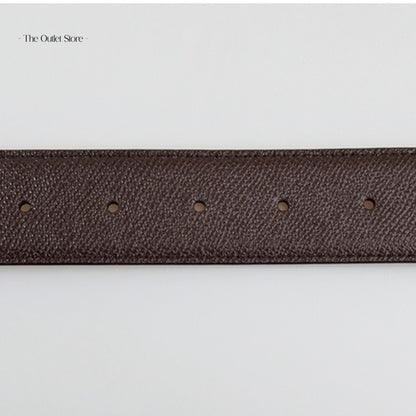 Bally B Buckle 35mm Reversible Belt 6226626 Coffee Black – Strap Detail View