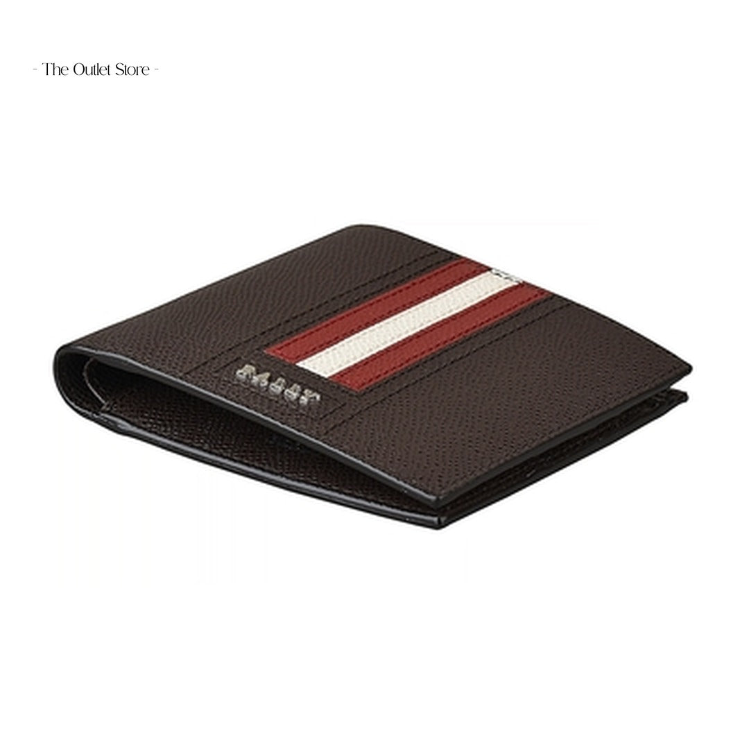 Bally Trasai Bifold Wallet 6236532 Coffee – Angled View