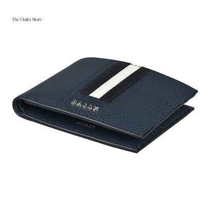 Bally Tveye Bifold Wallet 6230134 New Blue – Angled View