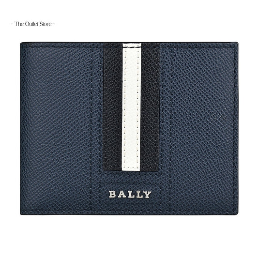 Bally Tveye Bifold Wallet 6230134 New Blue – Front View