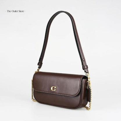 Coach Brook Flap Chain Bag CAN90 Maple – Angled View