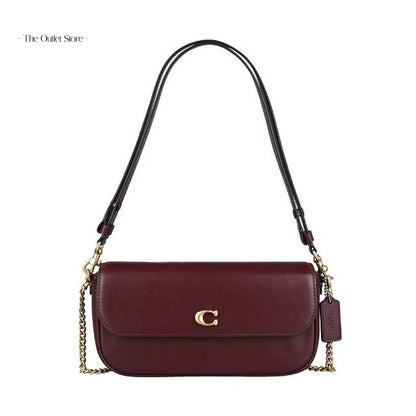 Coach Brook Flap Chain Bag CAN90 Merlot – Front View