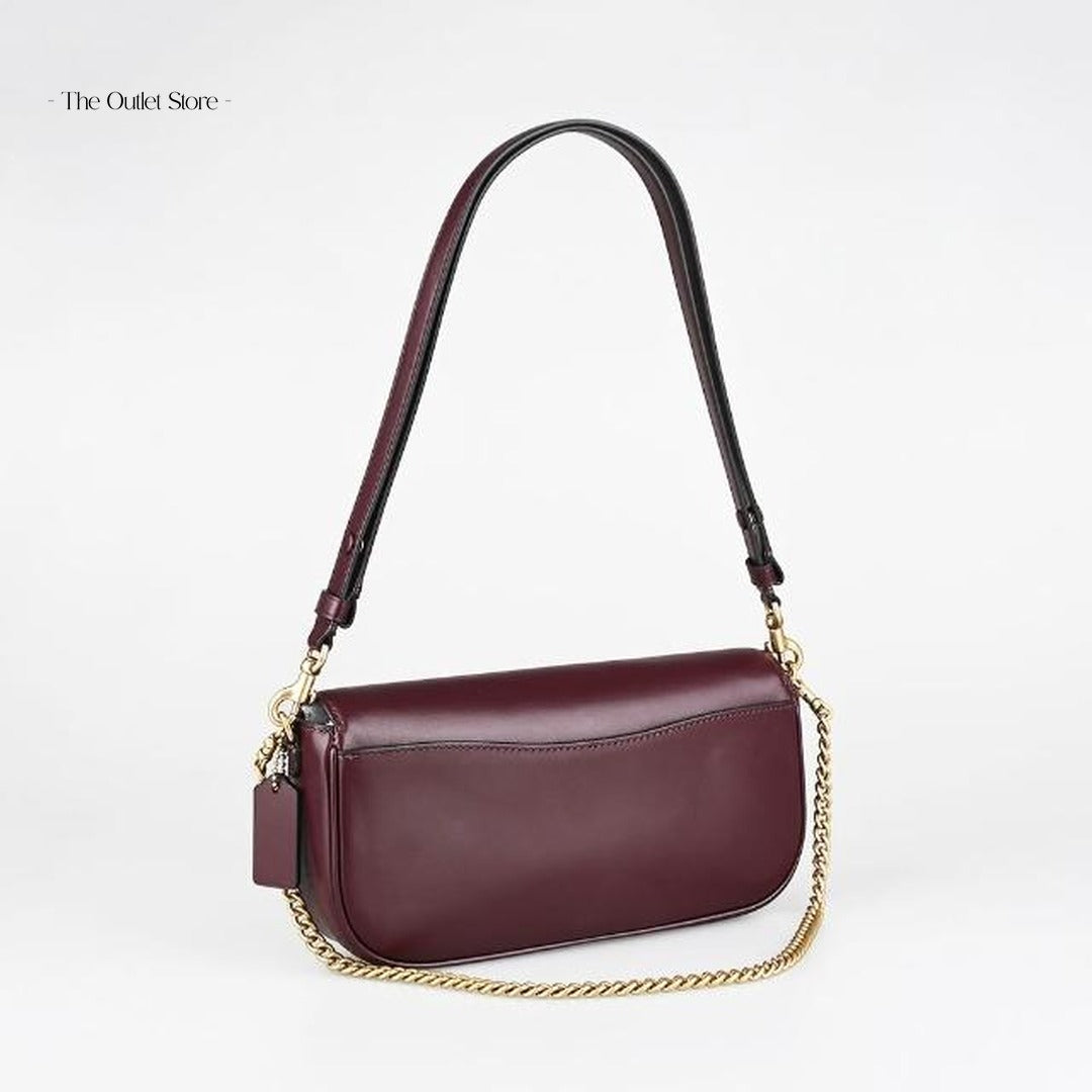 Coach Brook Flap Chain Bag CAN90 Merlot – Side View