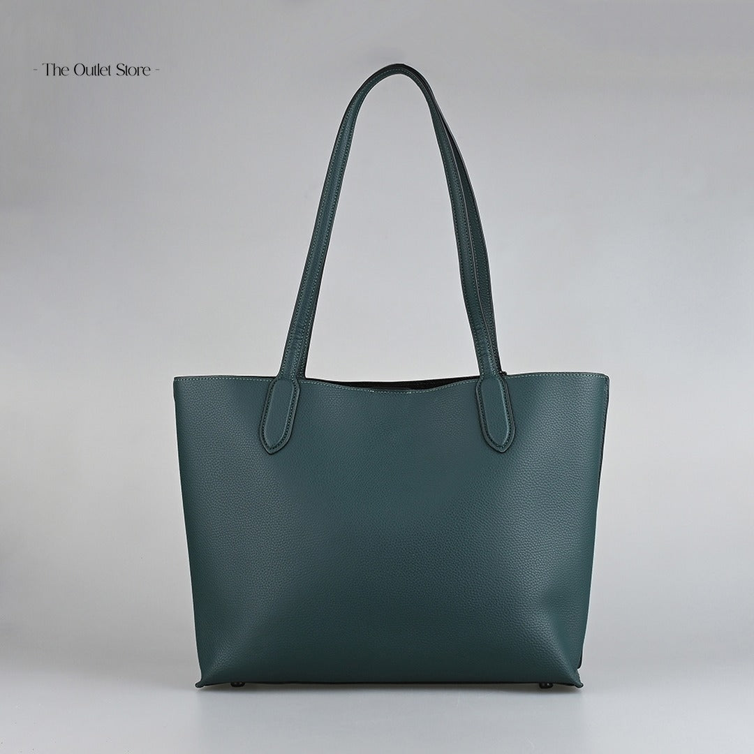 Coach Willow Tote Bag C0689 Pewter Forest – Back View