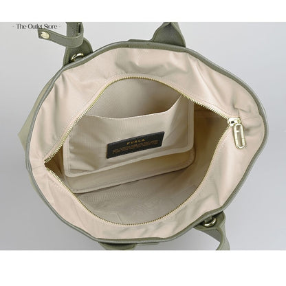 Furla Piuma Tote Bag M WB01269 Vetiver Ballerina Sage – Interior View