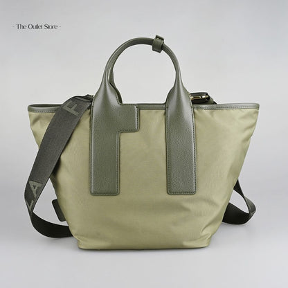 Furla Piuma Tote Bag M WB01269 Vetiver Ballerina Sage – Side View